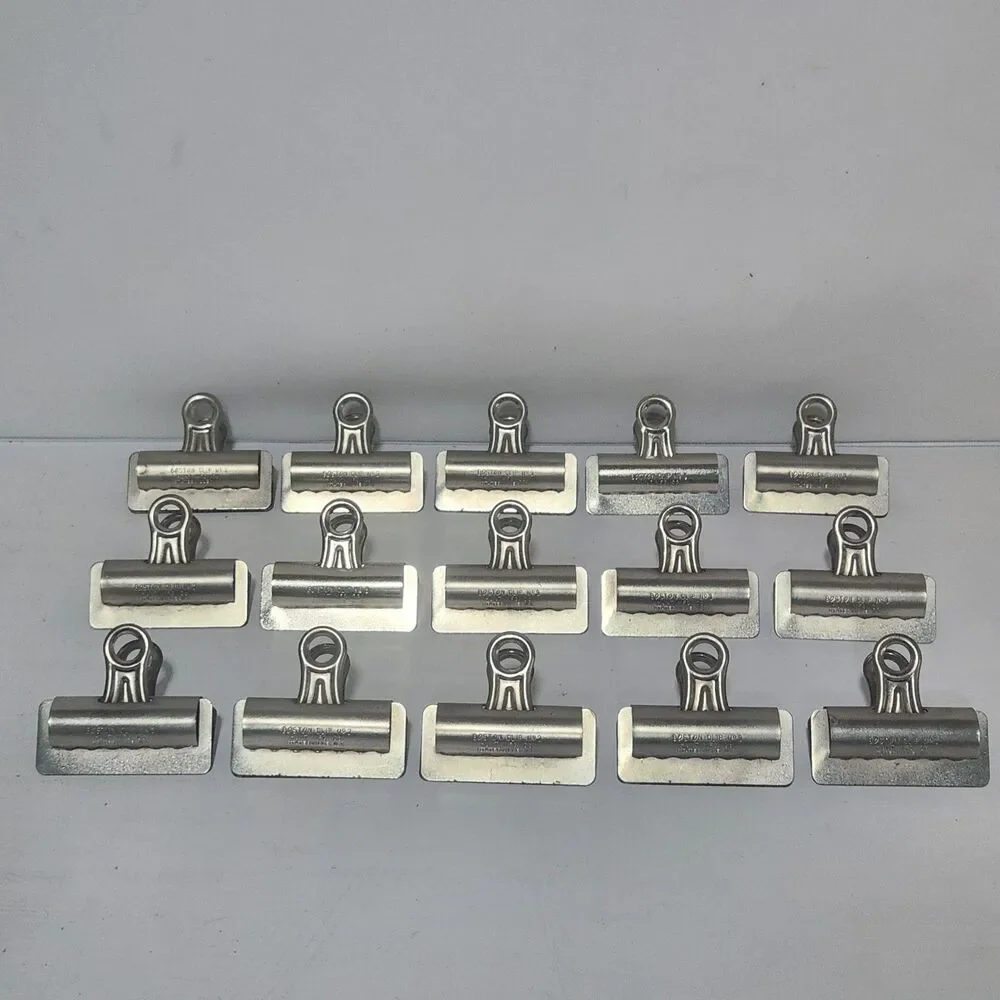 [Lot of 15] Vintage Metal Boston Paper Clip No.3 Hunt MFG Co, Statesville NC